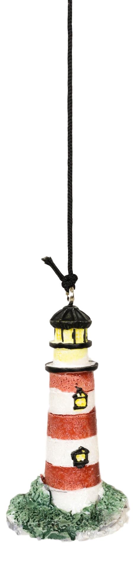 Ebros Gift Assateague Islands Lighthouse Nautical Beacon Resonant Relaxing Wind Chime Patio