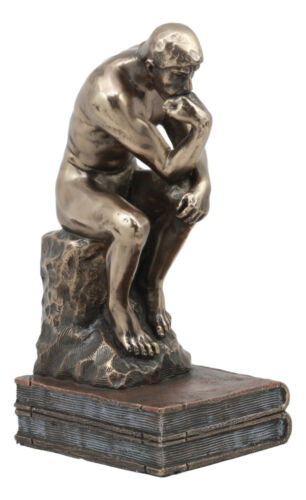 Ebros Gift Auguste Rodin Le Penseur The Thinker Sitting On Books Statue The Poet Figurine