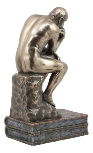 Ebros Gift Auguste Rodin Le Penseur The Thinker Sitting On Books Statue The Poet Figurine
