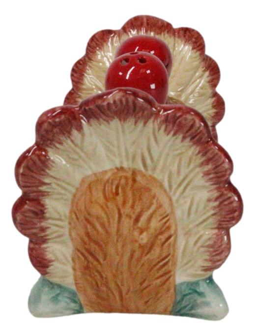 Ebros Gift Autumn Festive Thanksgiving Dinner Turkey Hens Ceramic Salt And Pepper Shakers