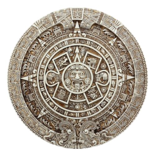 Ebros Gift Aztec Maya Solar Sun Xiuhpohualli & Tonalpohualli Wall Calendar Plaque Figurine