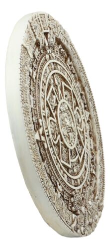 Ebros Gift Aztec Maya Solar Sun Xiuhpohualli & Tonalpohualli Wall Calendar Plaque Figurine