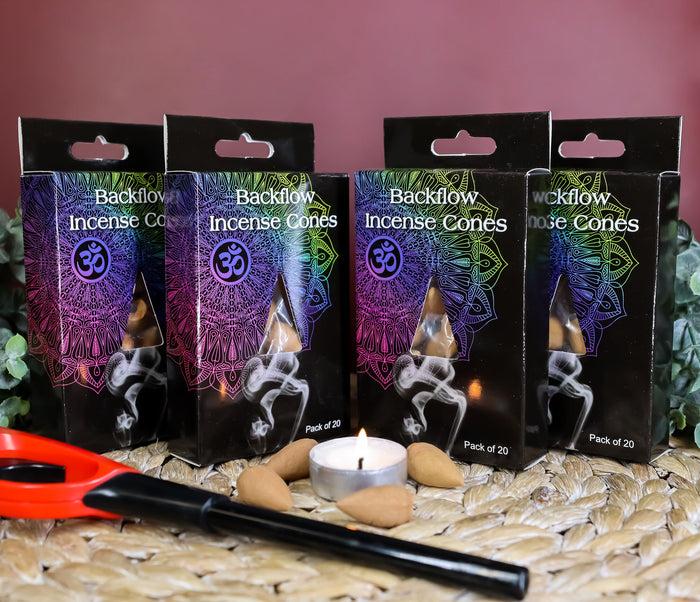 ebros gift Backflow Incense Cones Pack of 20 Jasmine Scent For Backflow Incense Burners