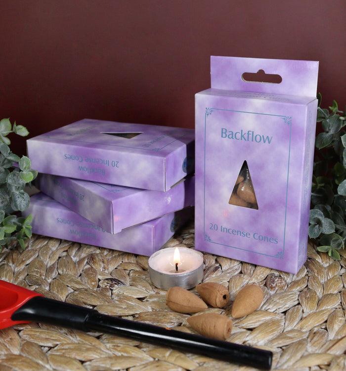 ebros gift Backflow Incense Cones Pack of 80 Jasmine Lavender Sandal and Rose Scents