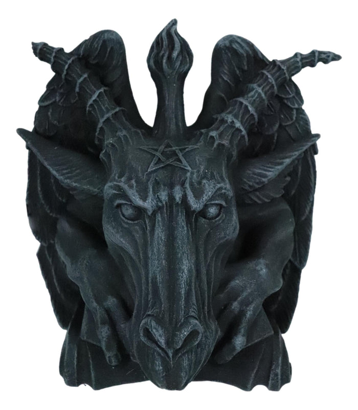 Ebros Gift Baphomet Sabbatic Goat Pentagram Sigil Gargoyle Small Wall Sconce Lamp