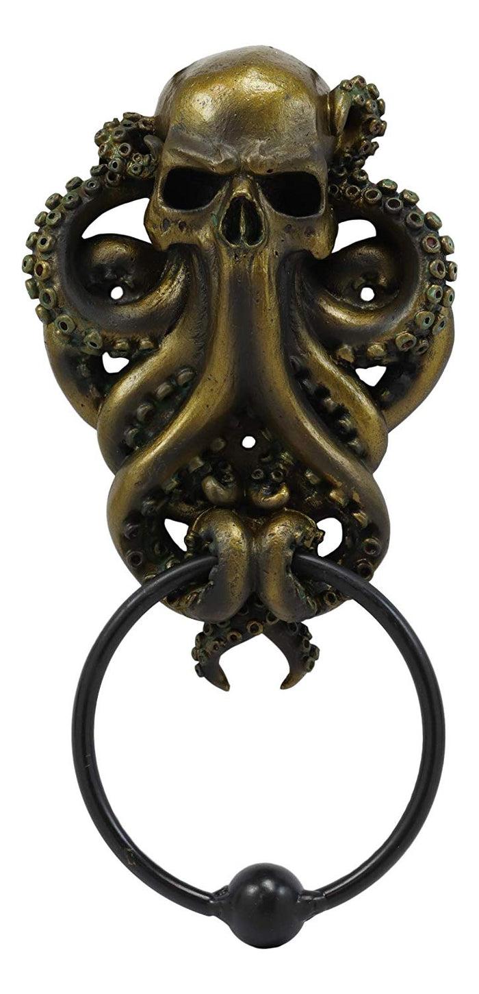 Ebros Gift Bermuda Triangle Nautical Octopus Kraken Ghost Of Cthulhu Door Knocker Figurine