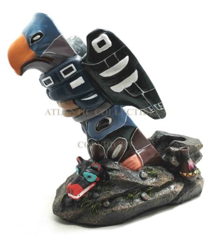 Ebros Gift Bird Totem Spirit Ojibwe Tribal Pole Family Lineage Wine Bottle Holder Figurine