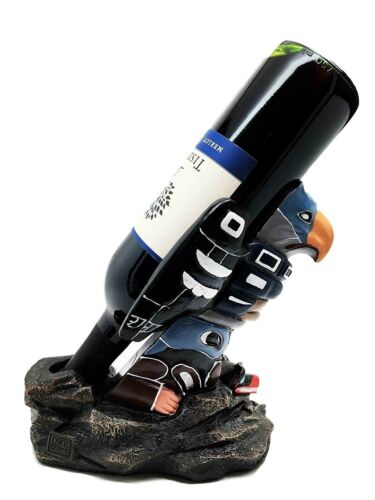 ebros gift Bird Totem Spirit Ojibwe Tribal Pole Family Lineage Wine Bottle Holder Figurine