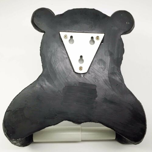 Ebros Gift Black Bear Toilet Paper And Hand Towel Holder Set Whimsical Bear Bathroom Decors