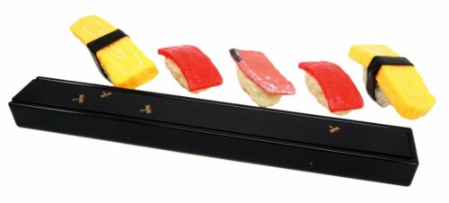 Ebros Gift Black Dragonfly Tombo Design Lacquered Chopstick Set With Travel Storage Case