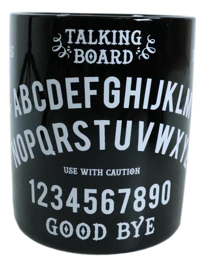 Ebros Gift Black Wicca Occult Magic Spirit Talking Board Porcelain Coffee Mug 11Oz