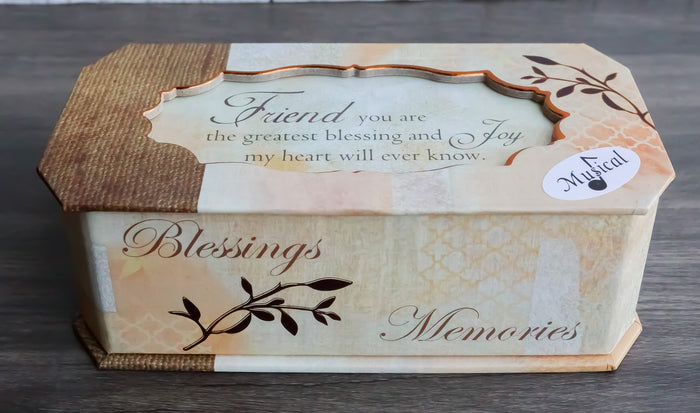 ebros gift Blessings Memories Love Joy Friend You Are The Greatest Musical Trinket Box