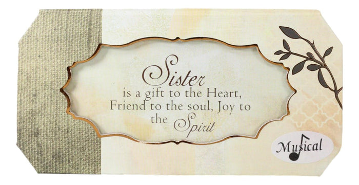 Ebros Gift Blessings Memories Love Joy Sister Is A Gift To The Heart Musical Trinket Box