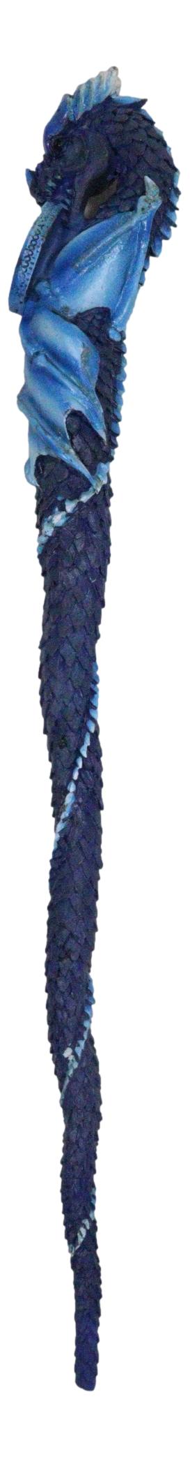 Ebros Gift Blue Water Ocean Wave Drake Elemental Dragon Fantasy Cosplay Magic Wand 14" L