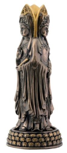 Ebros Gift Bodhisattva Three Sided Kuan Yin Buddha Goddess Love Mercy Compassion Figurine