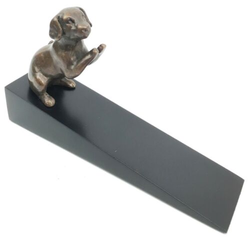 Ebros Gift Brass Made Adorable Begging Labrador Retriever Dog Door Stop Stopper Wedge