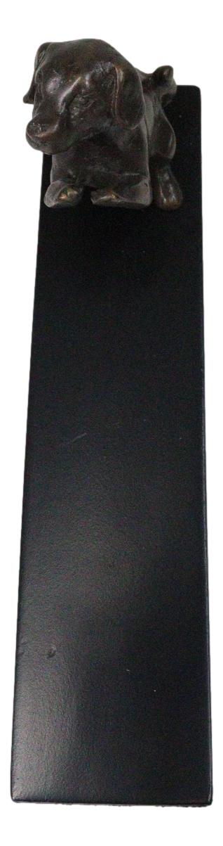 Ebros Gift Brass Metal Adorable Begging Labrador Retriever Dog Door Stop Stopper Wedge