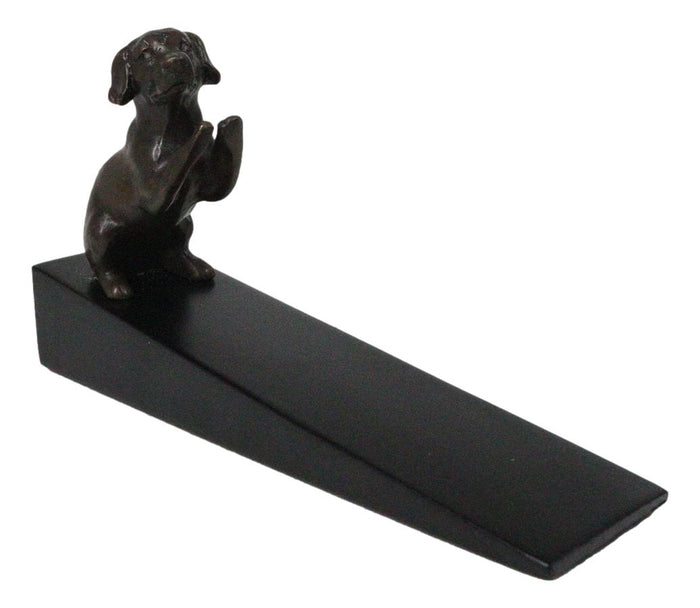 ebros gift Brass Metal Adorable Begging Labrador Retriever Dog Door Stop Stopper Wedge