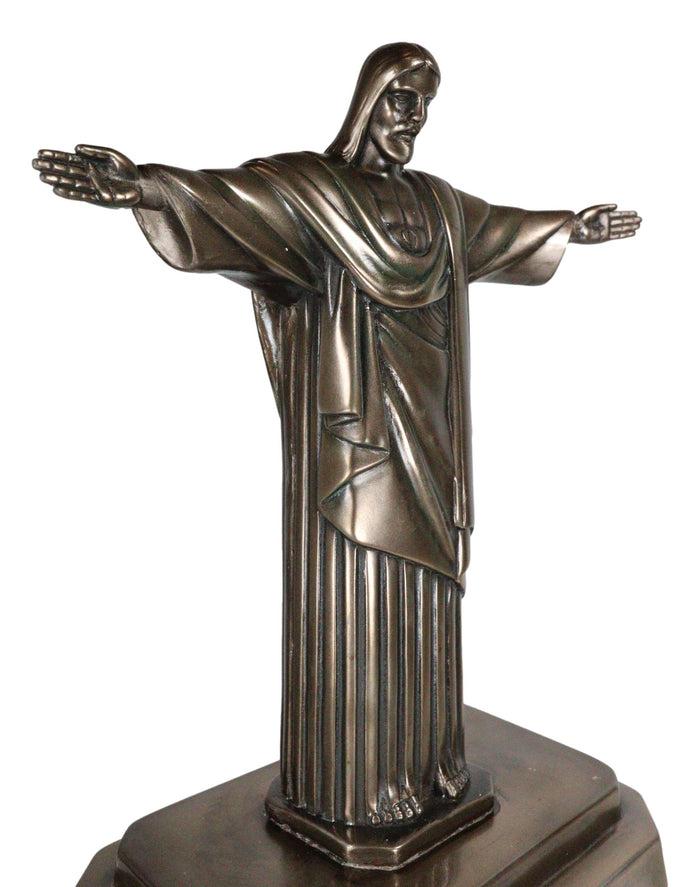 Ebros Gift Brazil Corocovado Mountain Landmark Christ The Redeemer Cremation Urn Figurine