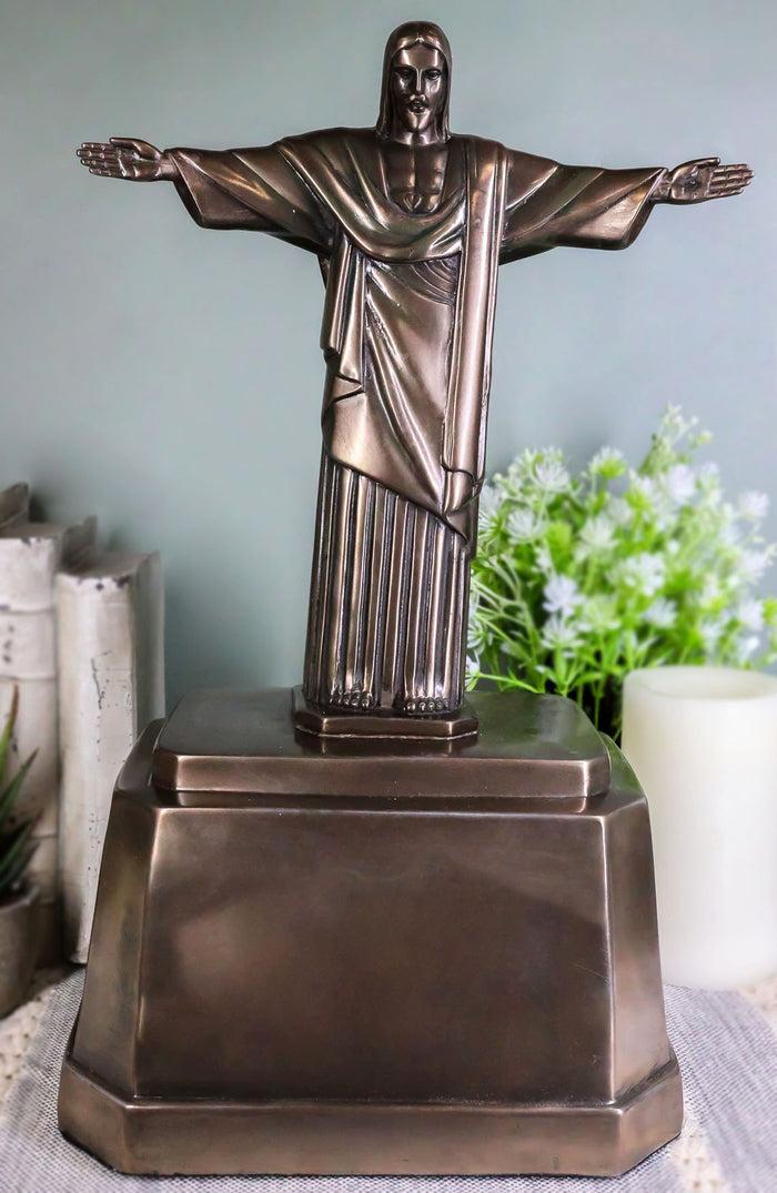 ebros gift Brazil Corocovado Mountain Landmark Christ The Redeemer Cremation Urn Figurine