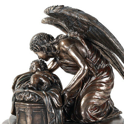 Ebros Gift Bronze Finish Angel Whispers Urn Medium 8.75 Inch Height 48 Cubic In Capacity