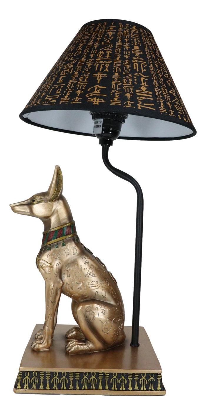Ebros Gift Bronzed Egyptian God Of Afterlife Death And Mummies Anubis Table Lamp Statue