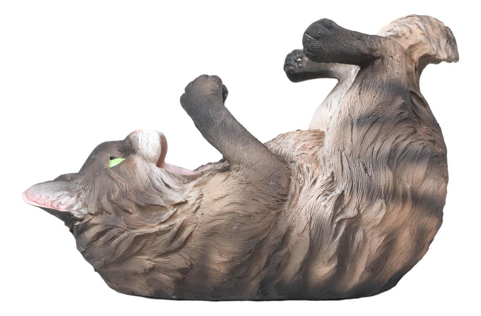 Ebros Gift Brown Maine Coon Feline Kitty Cat Wine Bottle Holder Caddy Figurine Bar Accent