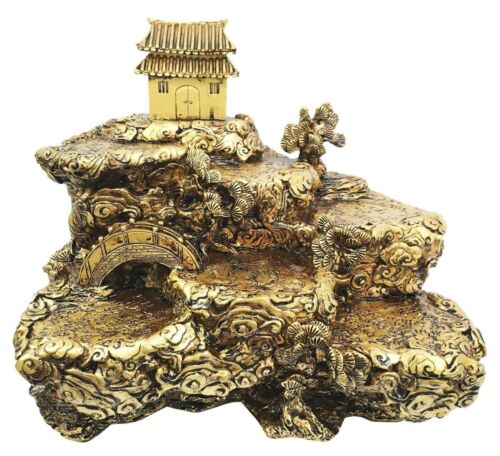Ebros Gift Buddha Zen Mountain Scenery Monastery Temple Display Figurine For Miniatures