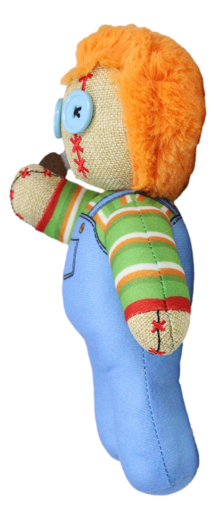 Ebros Gift Buddi Chucky Horror Pinheadz Voodoo Stitches Monster Villain Plush Toy Doll