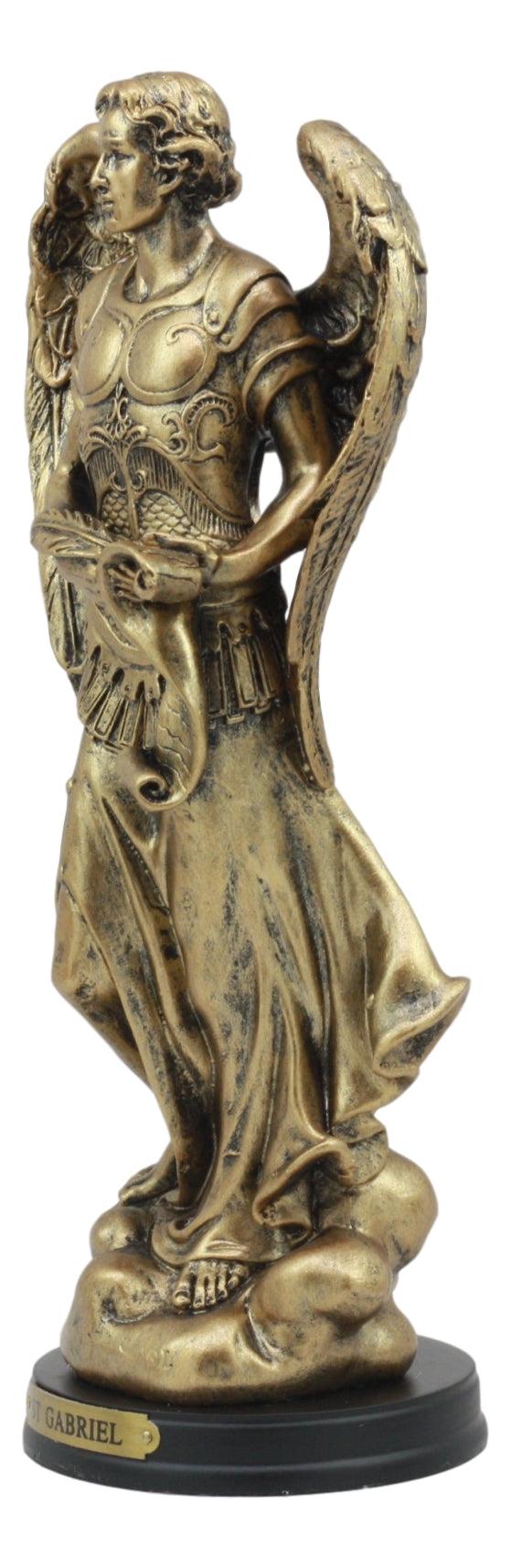 Ebros Gift Byzantine Catholic Church Archangel Gabriel With Sacred Scroll Statue 8"Tall