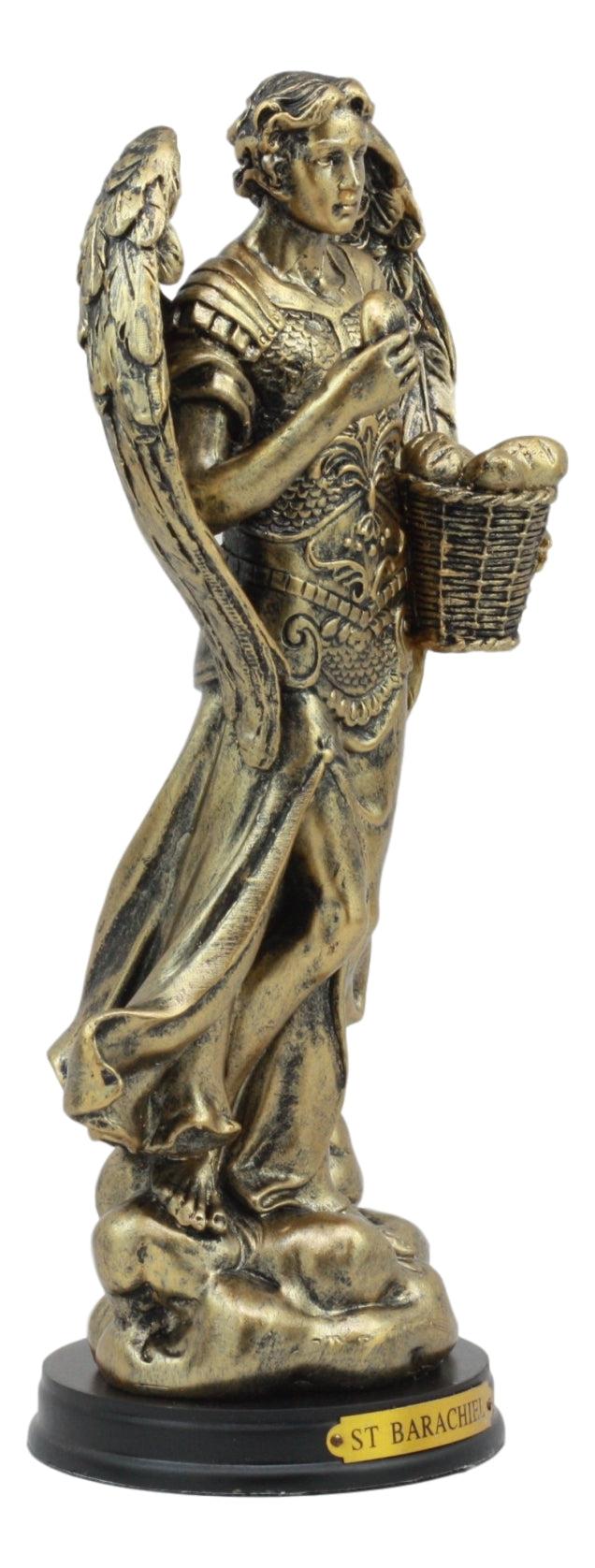 Ebros Gift Byzantine Catholic Church Archangel Saint Barachiel Statue 8"H God's Provision