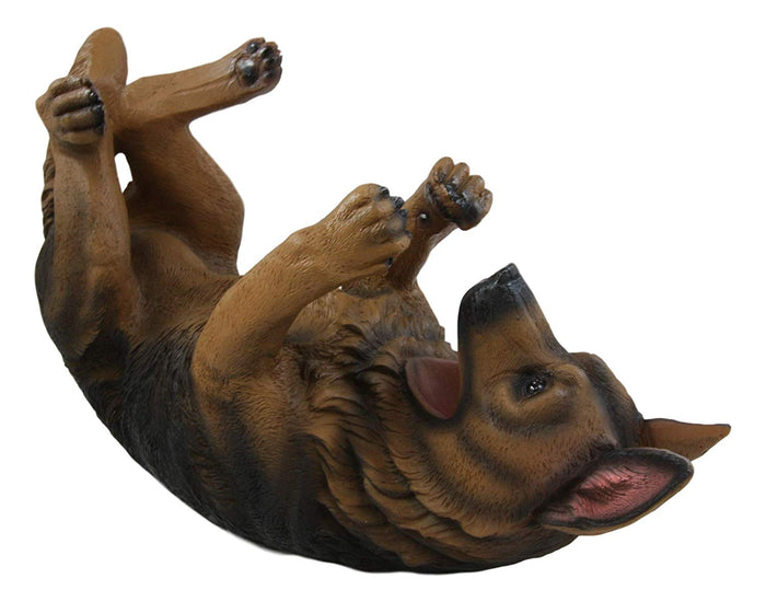 Ebros Gift Canine Tan German Shepherd Dog Wine Bottle Holder Figurine Kitchen Decorative