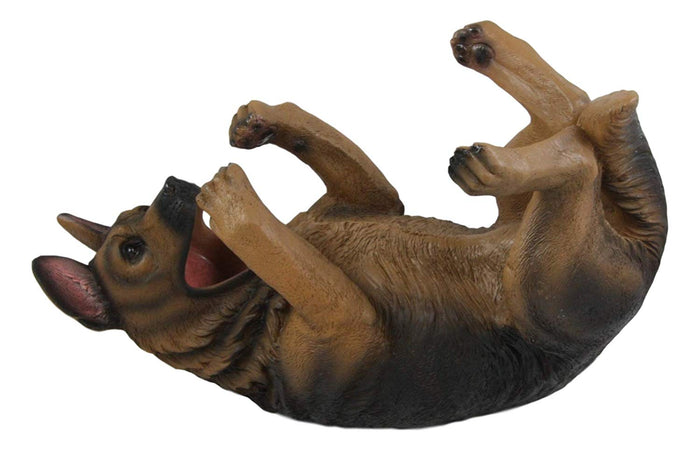 Ebros Gift Canine Tan German Shepherd Dog Wine Bottle Holder Figurine Kitchen Decorative
