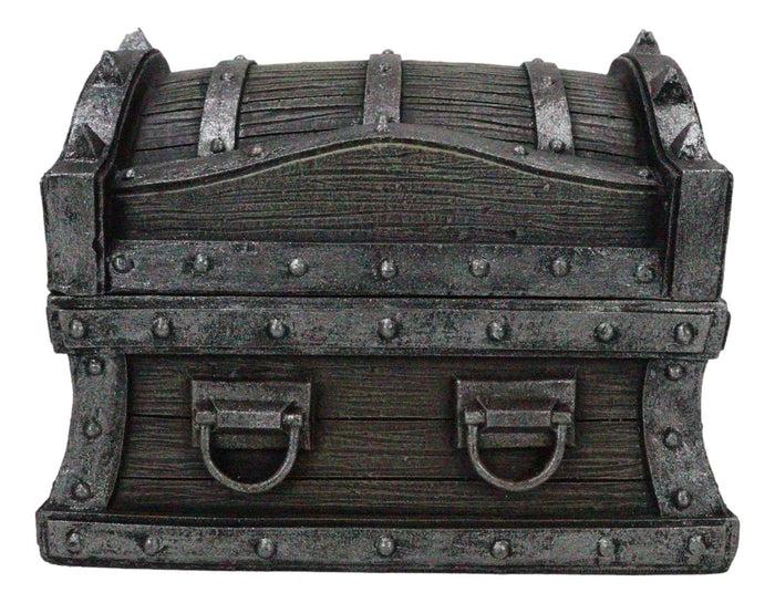 Ebros Gift Caribbean Barbarian Pirate Davy Jones Spiked Treasure Chest Small Decorative Box