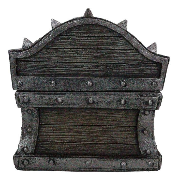 Ebros Gift Caribbean Barbarian Pirate Davy Jones Spiked Treasure Chest Small Decorative Box