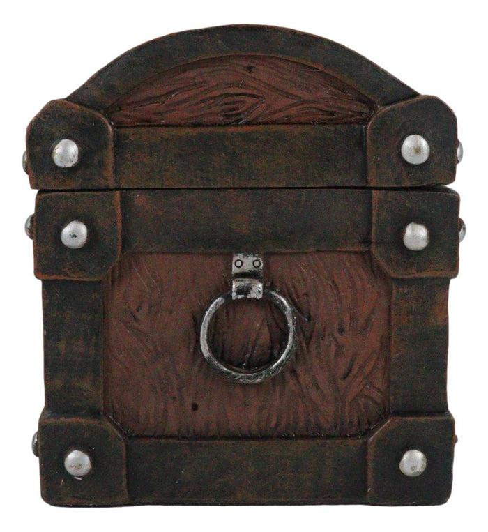Ebros Gift Caribbean Pirate Skull With Crossed Bones Ship Anchor Davy Jones Decorative Box