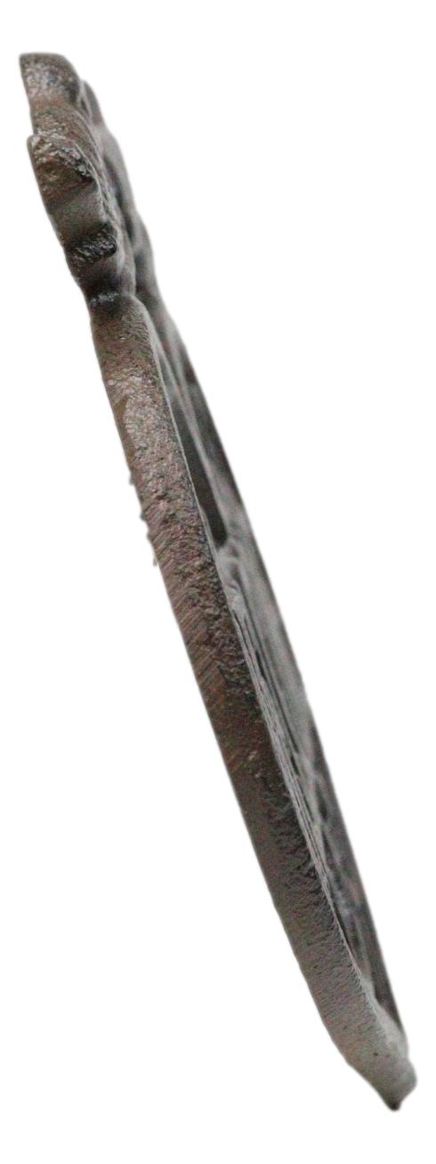 Ebros Gift Cast Iron 2 Lovebirds Perching On Scrollwork Heart Welcome Sign Wall Plaque