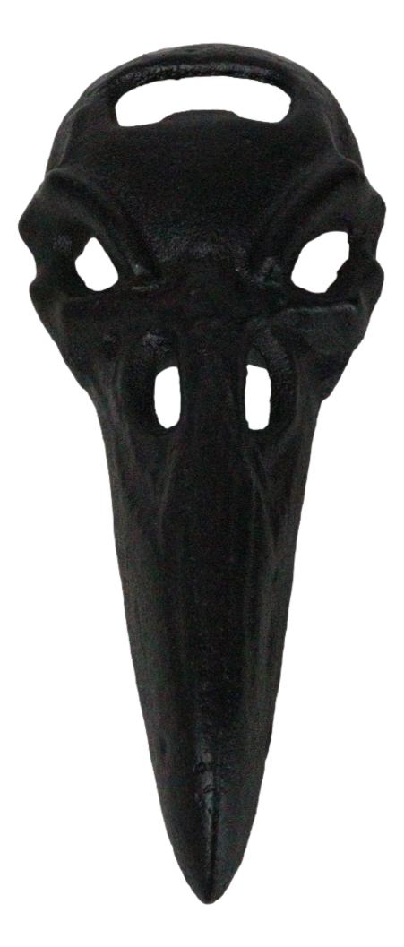 Ebros Gift Cast Iron Black Harbinger Of Doom Raven Crow Skull Hand Bottle Cap Opener