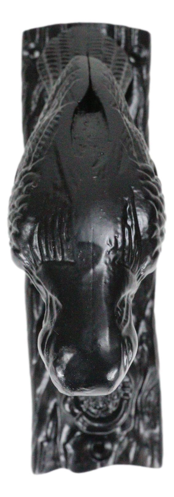 Ebros Gift Cast Iron Black Rustic Woodpecker Bird On Tree Door Knocker With Strike Plate