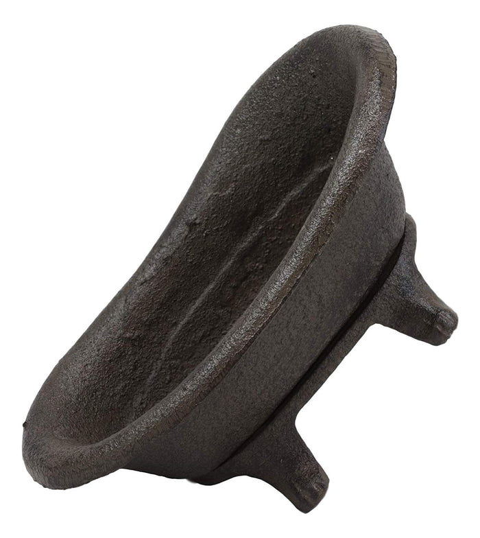 Ebros Gift Cast Iron Rustic Bronze Bathtub Miniature 8"L As Tray Or Dish For Bar Soap Coins