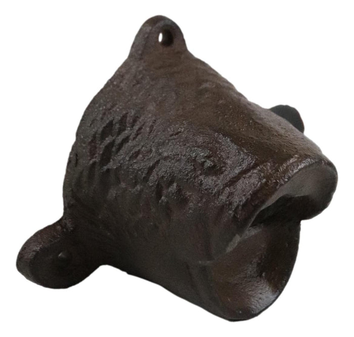 Ebros Gift Cast Iron Rustic Bronze Nautical Marine Angler Fish Wall Beer Bottle Cap Opener