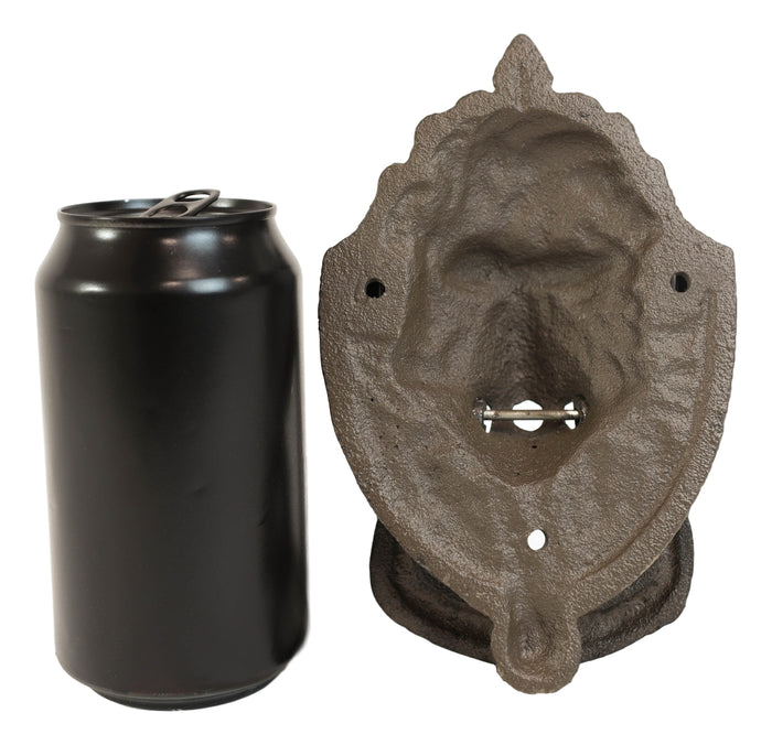 Ebros Gift Cast Iron Rustic Royal Venetian Lion Head Decorative Door Knocker Gothic Accent