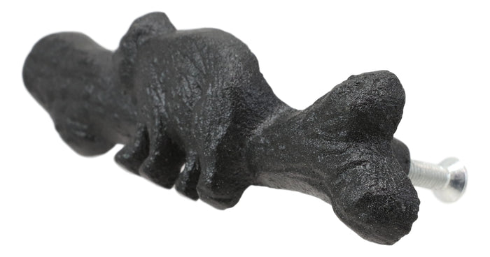 Ebros Gift Cast Iron Rustic Western Black Bear Drawer Cabinet Door Pulls Hardware 6 Pack