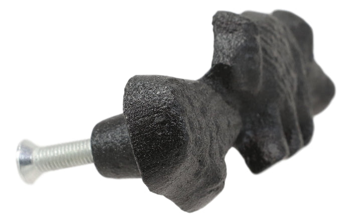Ebros Gift Cast Iron Rustic Western Black Bear Drawer Cabinet Door Pulls Hardware 6 Pack