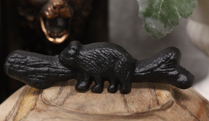 ebros gift Cast Iron Rustic Western Black Bear Drawer Cabinet Door Pulls Hardware 6 Pack