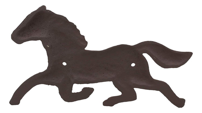 Ebros Gift Cast Iron Rustic Western Country Running Wild Horse Wall Hanging Accent Decor 9"