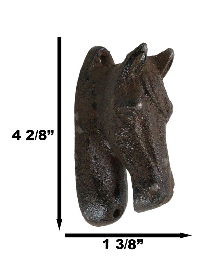 Ebros Gift Cast Iron Western Cowboy Country Rustic Horse Head Wall Beer Bottle Cap Opener