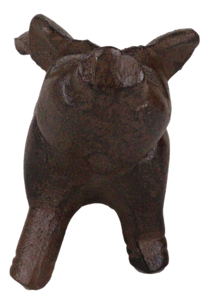 Ebros Gift Cast Iron Whimsical Flying Pig Angel Decorative Statue Heirloom Vintage Rustic