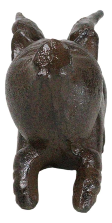 Ebros Gift Cast Iron Whimsical Flying Winged Angel Pig Decorative Sculpture Paperweight 5"L