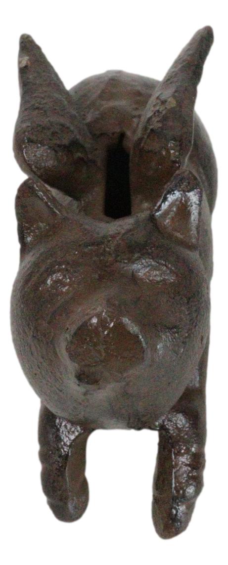 Ebros Gift Cast Iron Whimsical Flying Winged Angel Pig Decorative Sculpture Paperweight 5"L